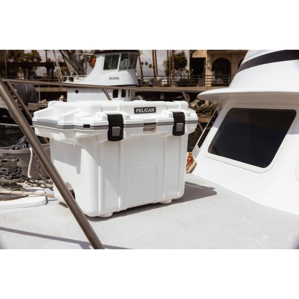 Pelican 50QT Elite Cooler - White - Gray 