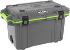 Pelican 70QT Elite Cooler - Dark Gray - Green