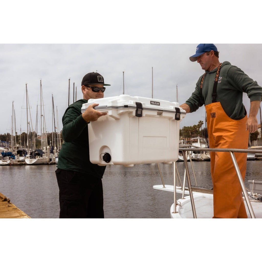Pelican 70QT Elite Cooler - Dark Gray - Green