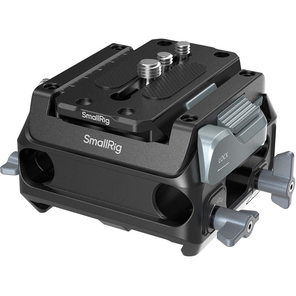SmallRig Manfrotto-Type Mount Plate Kit with 15mm Dual Rod Clamp 5366