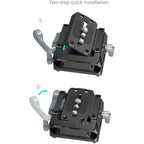 SmallRig Manfrotto-Type Mount Plate Kit with 15mm Dual Rod Clamp 5366
