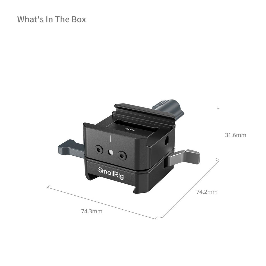 SmallRig V-Mount Battery Mount Plate Kit for Arca-Swiss Plate / NATO Rail 5690