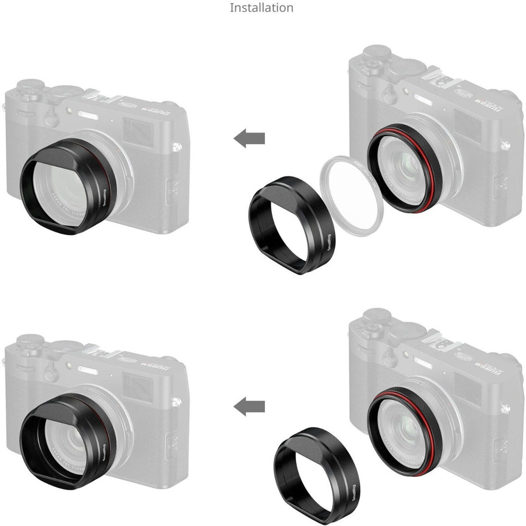 SmallRig Lens Hood for FUJIFILM X100VI / X100V (Black) 5848