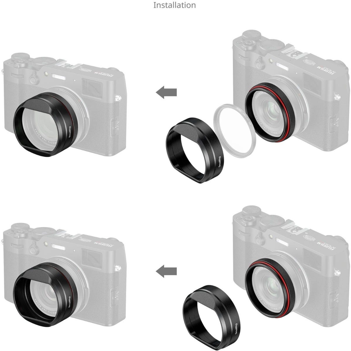SmallRig Lens Hood for FUJIFILM X100VI / X100V (Black) 5848