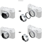 SmallRig UV Filter with Lens Hood Kit for FUJIFILM X100VI / X100V (Silver) 5851