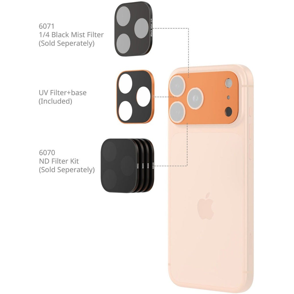 SmallRig Square UV Filter Kit for iPhone 17 Pro (Orange) 6063 