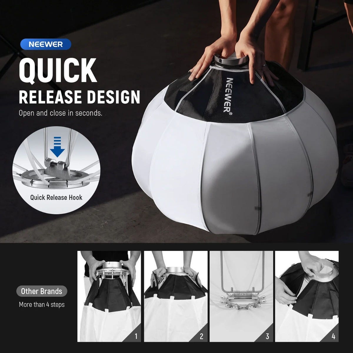 NEEWER NS35L 85cm Quick Release Lantern Bowens Mount Softbox