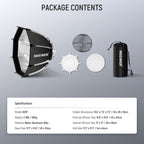 NEEWER NS1P 45cm Quick Release Octagonal Bowens Mount Softbox