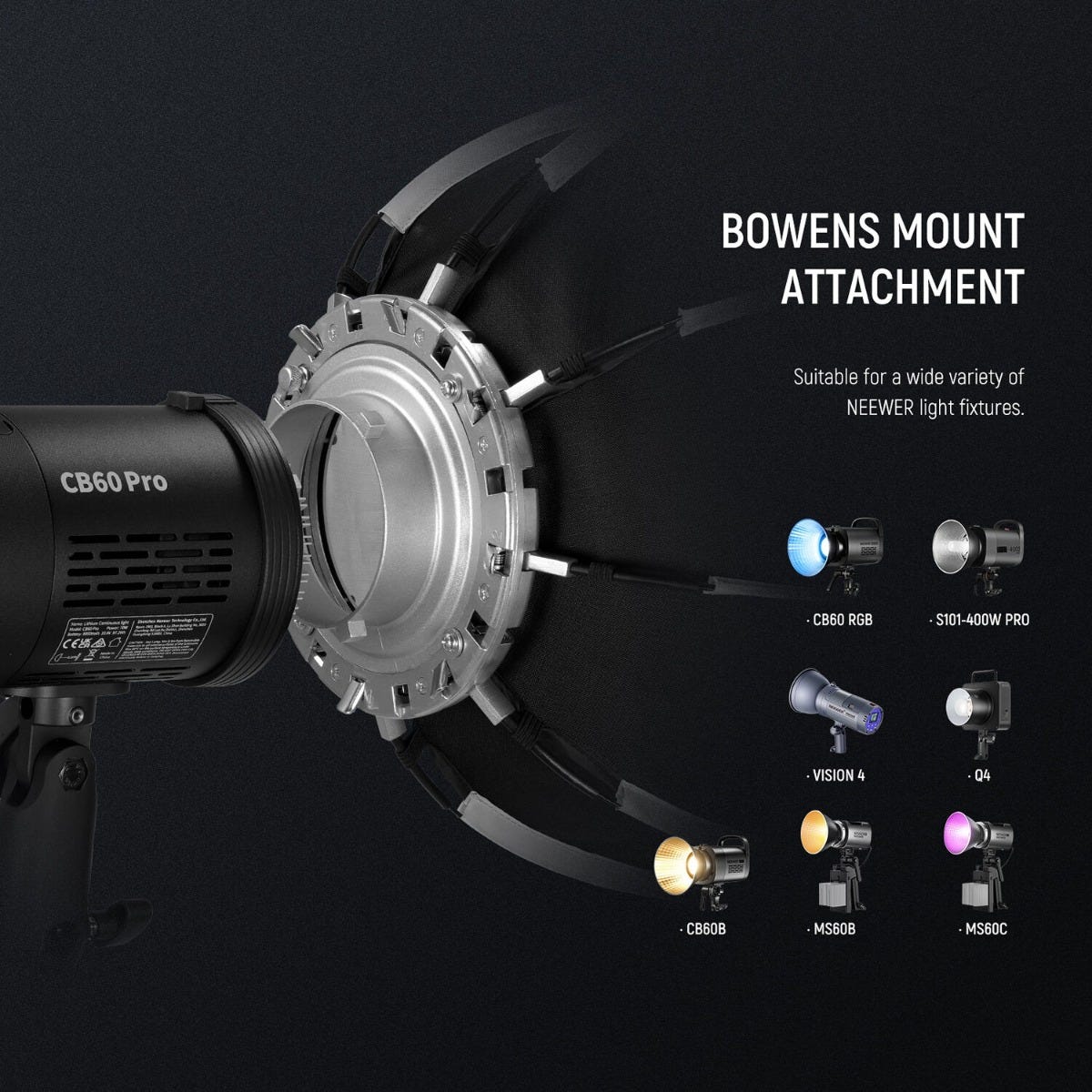NEEWER NS1P 45cm Quick Release Octagonal Bowens Mount Softbox