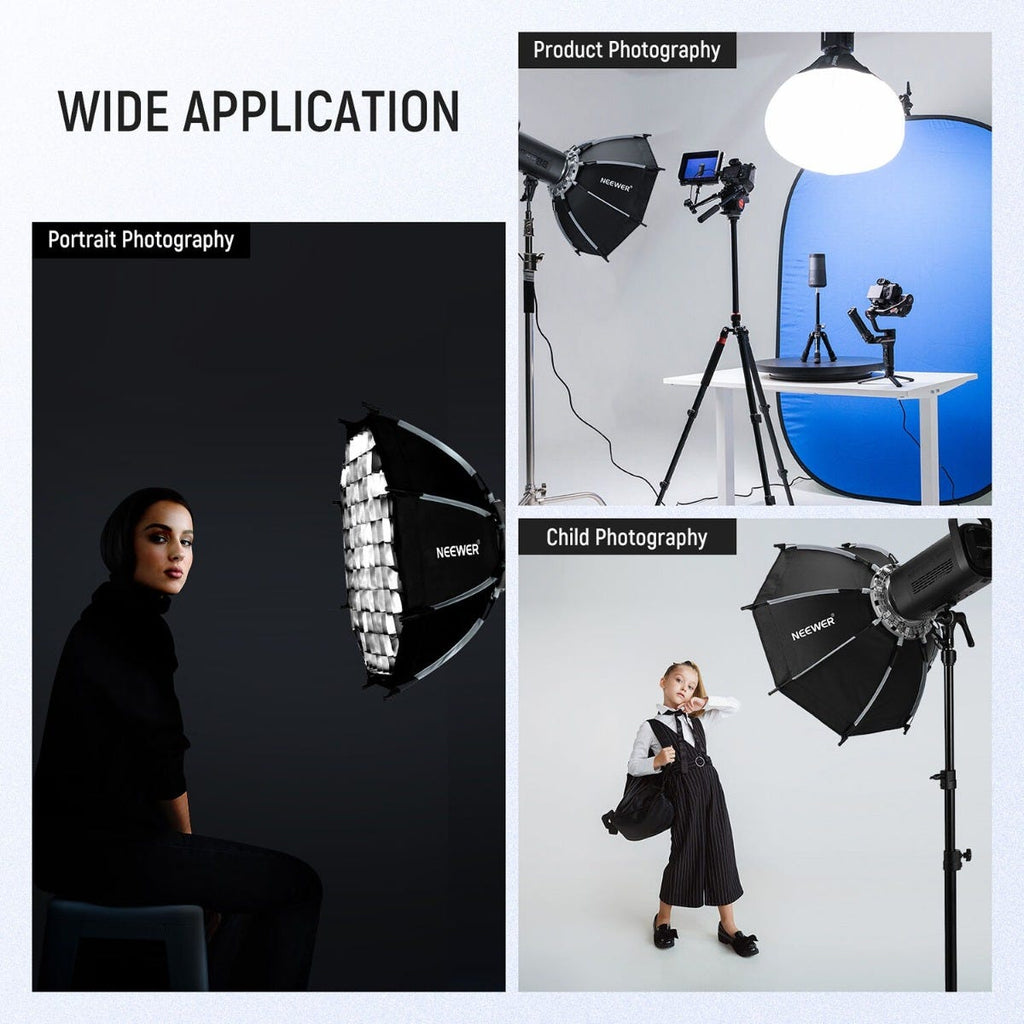 NEEWER NS22P 55cm Quick Release Octagonal Bowens Mount Softbox