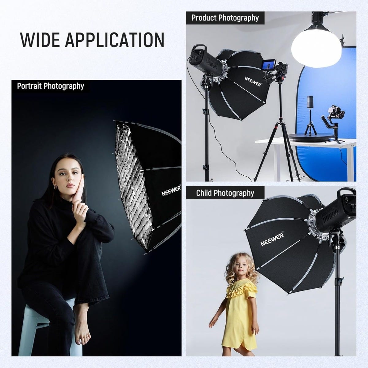 NEEWER NS27P 70cm Quick Release Octagonal Bowens Mount Softbox