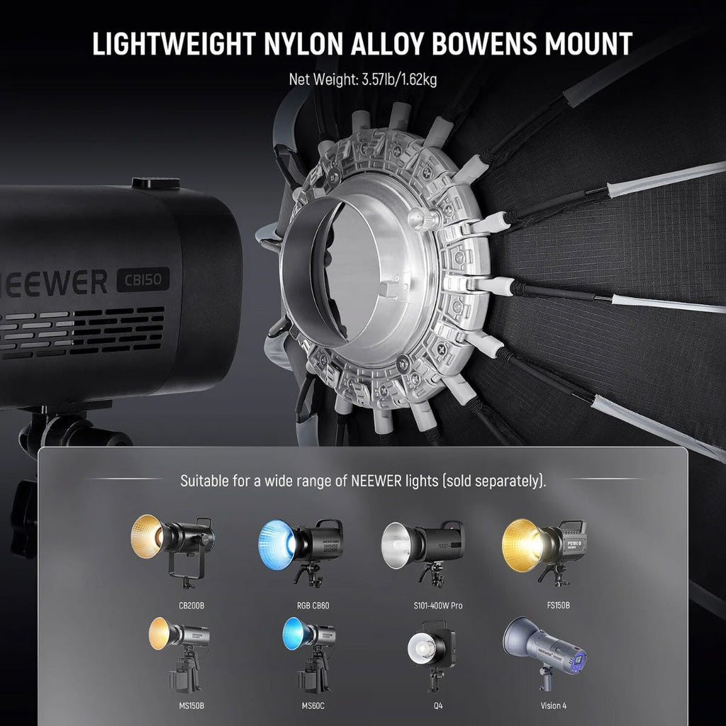 NEEWER NS120P 120cm Quick Release Parabolic Bowens Mount Softbox