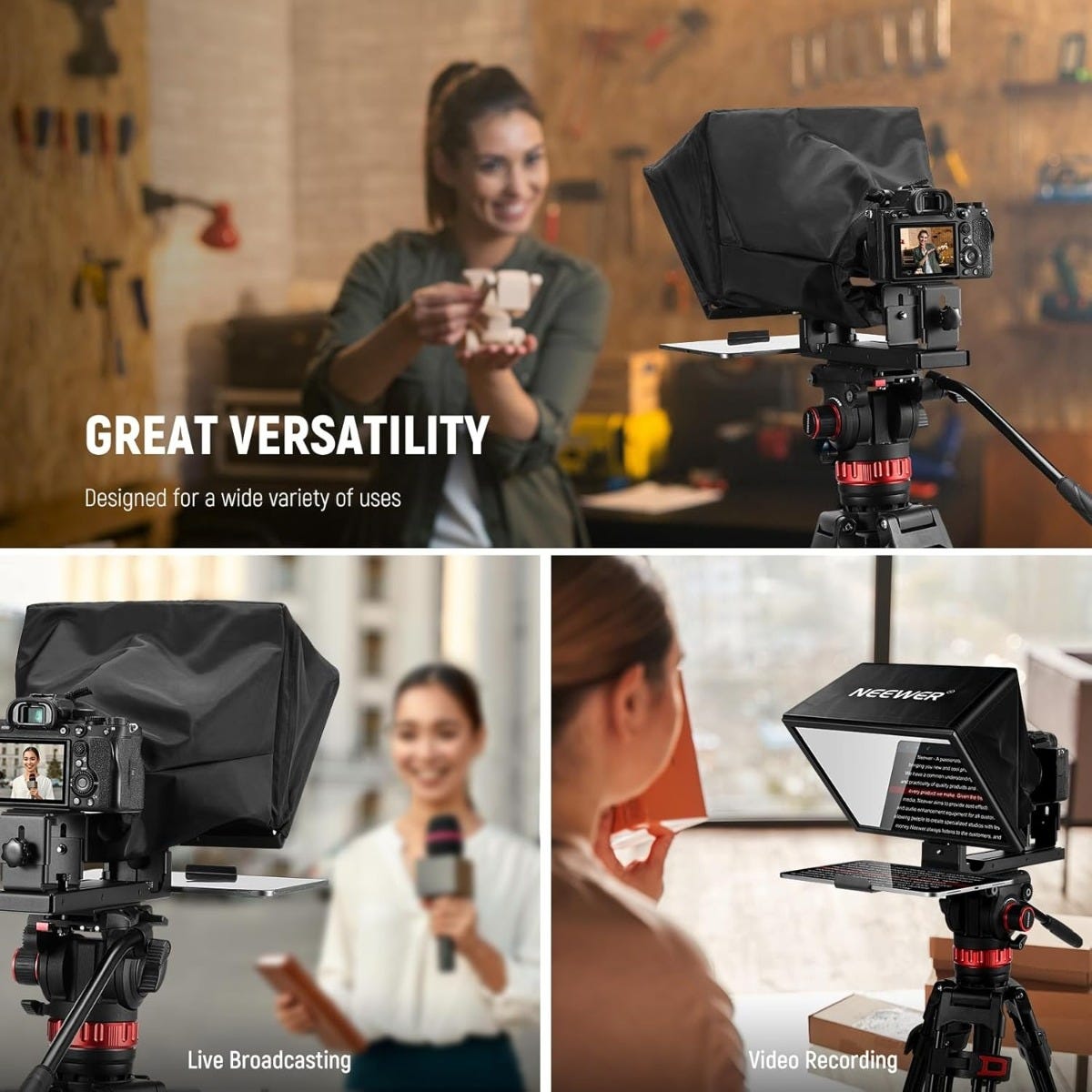 NEEWER X12B 12" Teleprompter