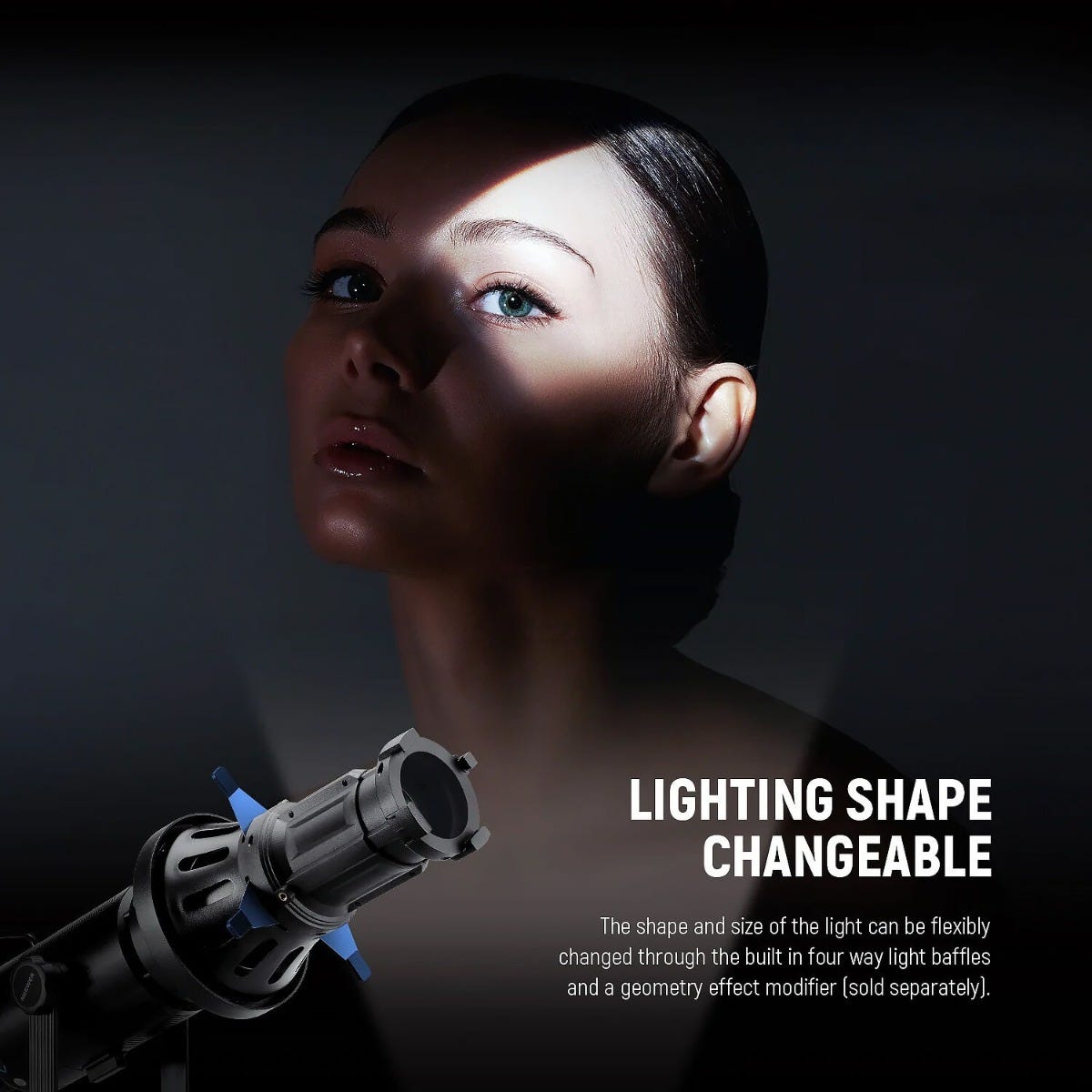 NEEWER LS-38 Spotlight Snoot with 40 Degree Lens for Bowens Mount 