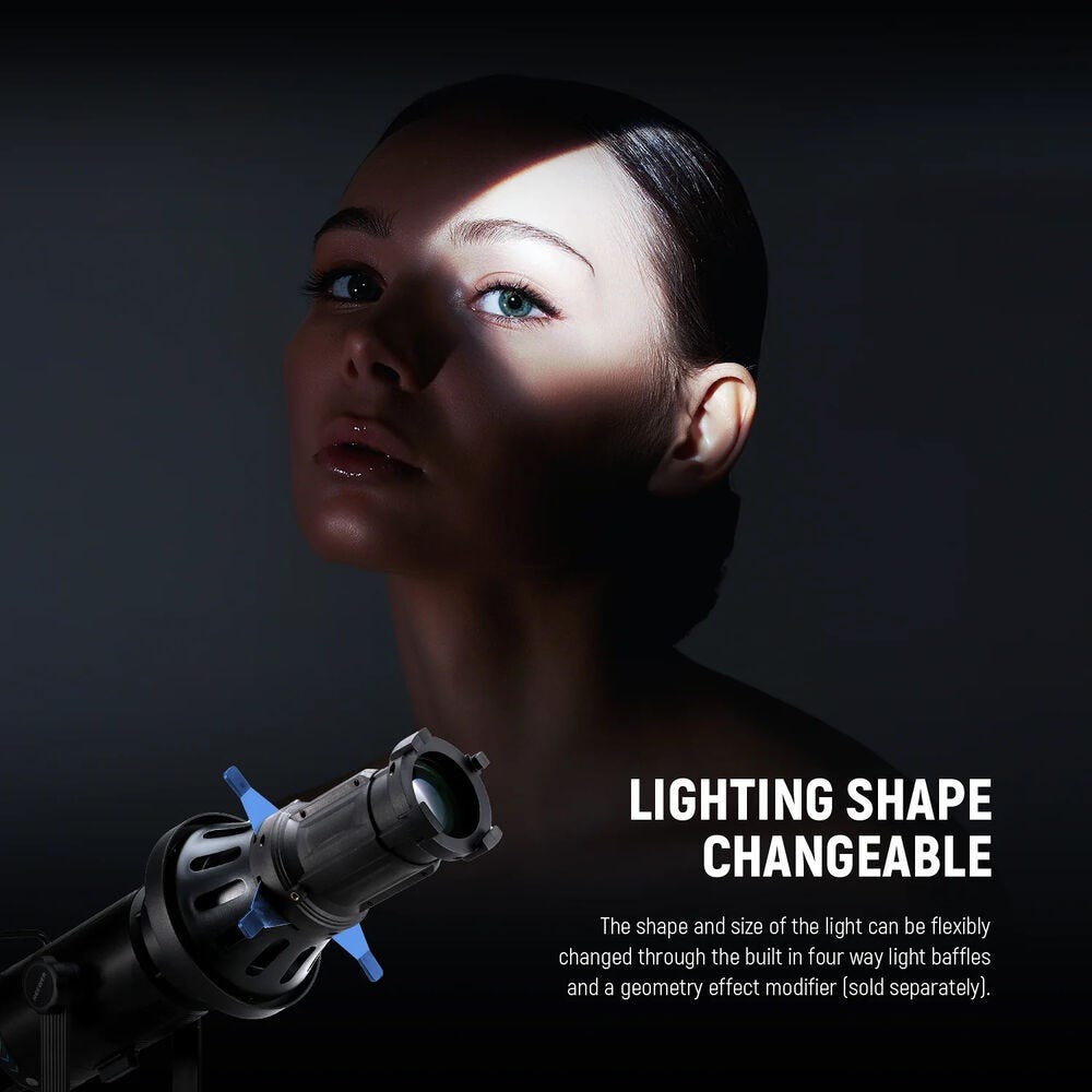 NEEWER LS-39 Spotlight Snoot with 20 Degree Lens for Bowens Mount