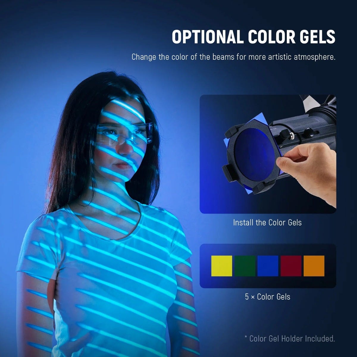 NEEWER LS-39 Spotlight Snoot with 20 Degree Lens for Bowens Mount
