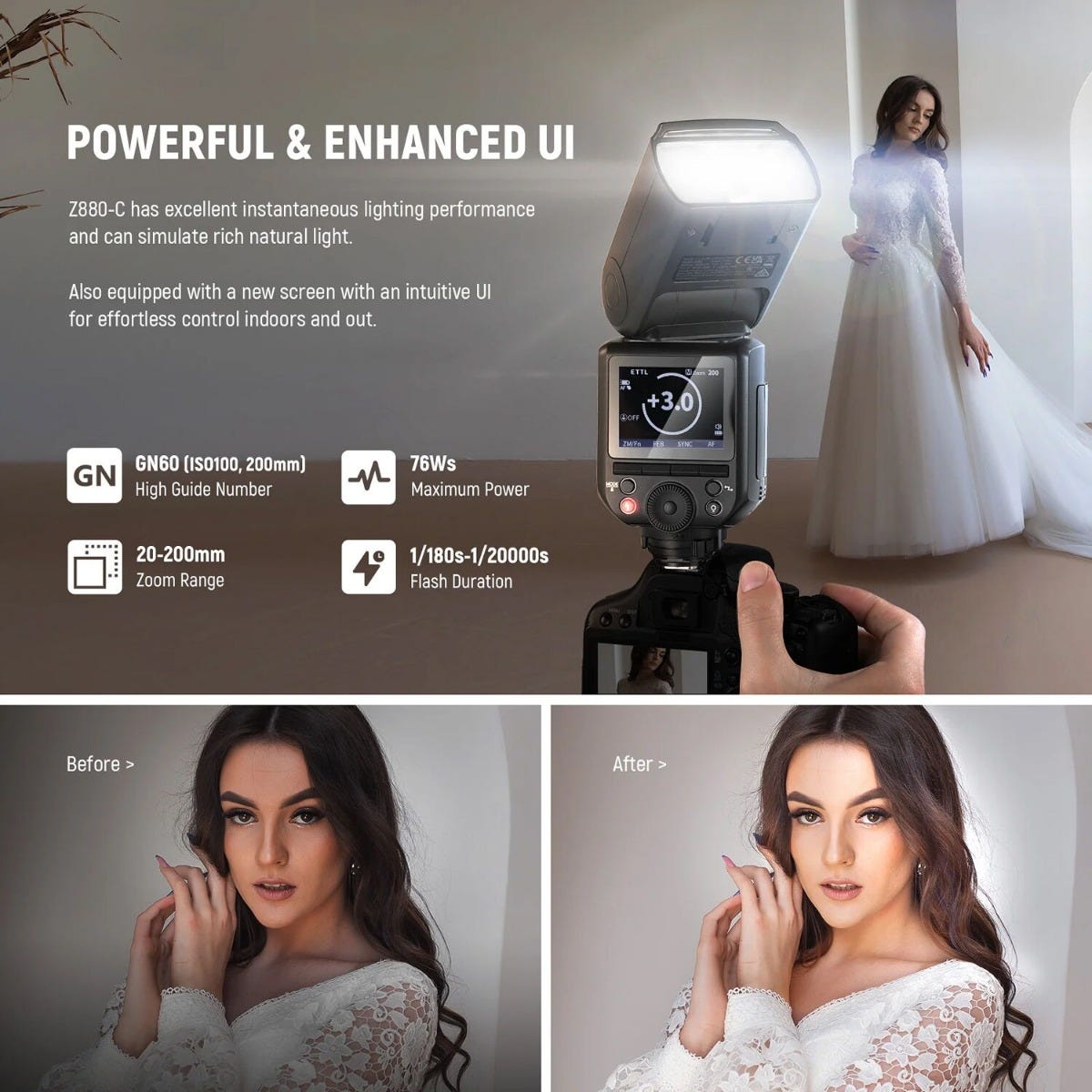 NEEWER Z880-C TTL Speedlite Flash for Canon