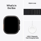 Apple Watch Ultra 3 49mm Black Titanium Case GPS + Cellular Black Alpine Loop (Medium)