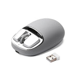 YUNZII C1 Silicone Tri-Mode Wireless Mouse (Gray)