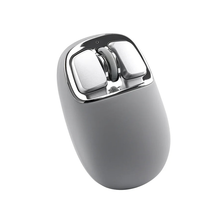 YUNZII C1 Silicone Tri-Mode Wireless Mouse (Gray)