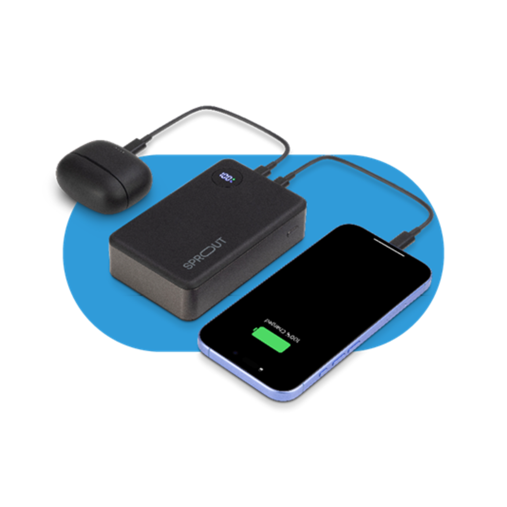 Open Box Sprout 20K PowerBank - SPB20000BK (Black)