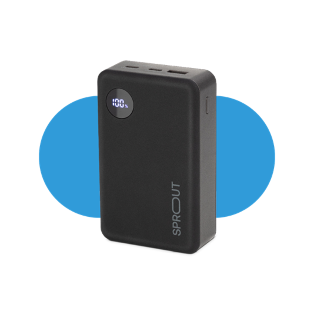 Open Box Sprout 20K PowerBank - SPB20000BK (Black)