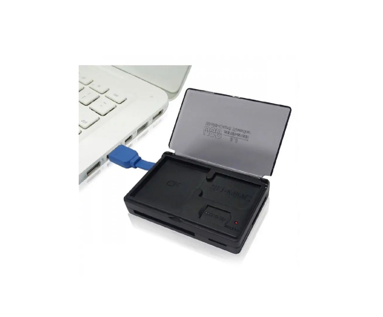 Open Box Inca USB 3.0 All-in-1 Card Reader with card storage 