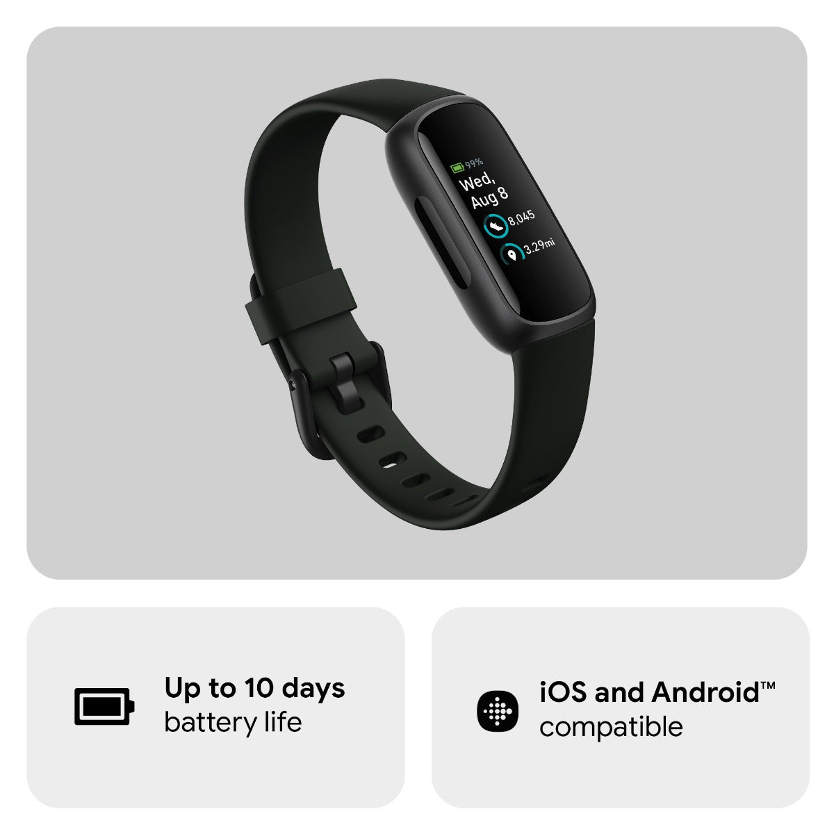Fitbit Inspire 3 Fitness Tracker - Midnight Zen/Black
