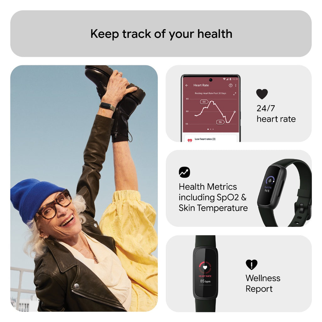 Fitbit Inspire 3 Fitness Tracker - Midnight Zen/Black