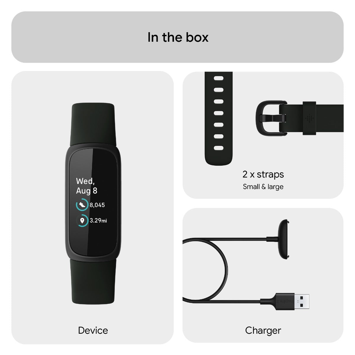 Fitbit Inspire 3 Fitness Tracker - Midnight Zen/Black