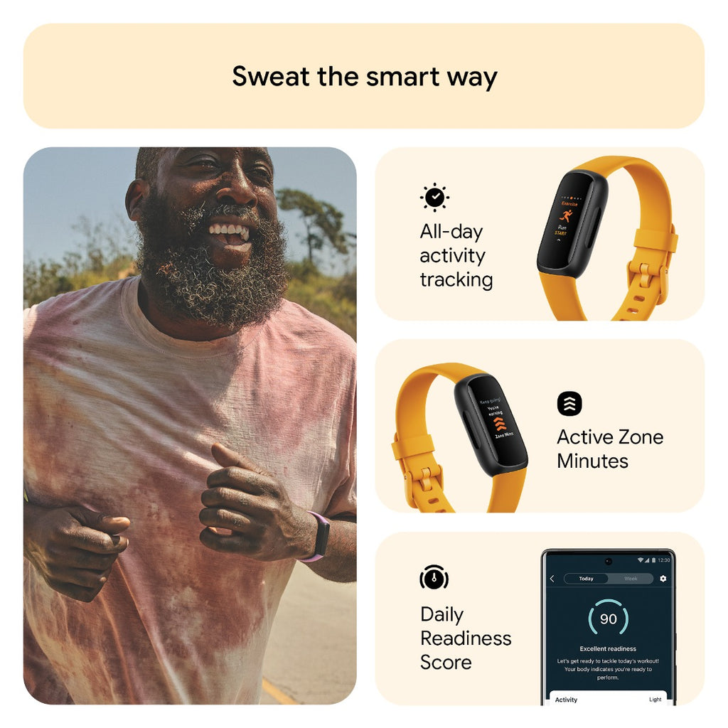 Fitbit Inspire 3 Fitness Tracker - Morning Glow/Black