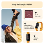 Fitbit Inspire 3 Fitness Tracker - Morning Glow/Black