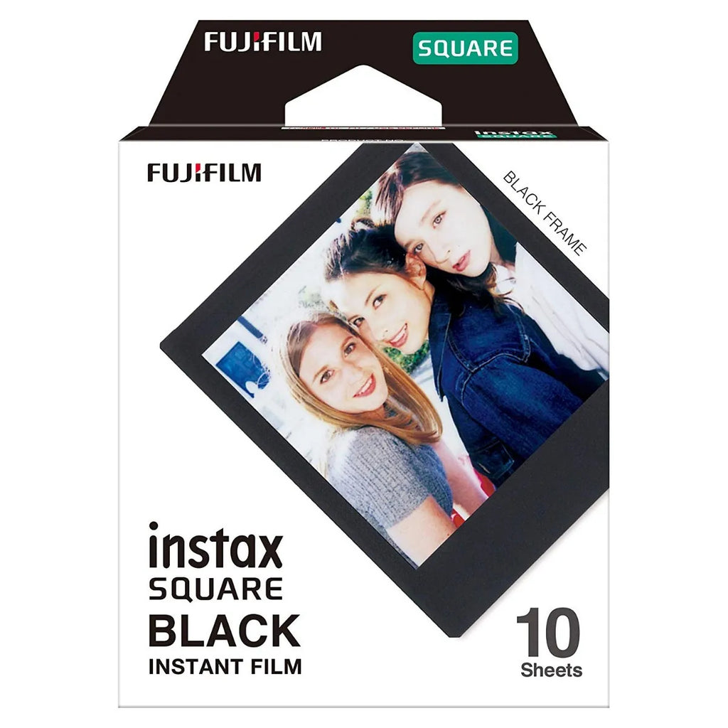 EXPIRED FUJIFILM INSTAX SQUARE Black Film - 10 Pack