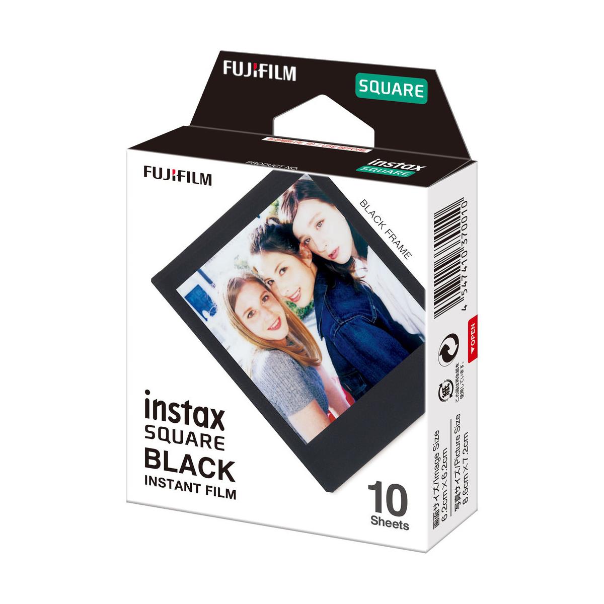 FUJIFILM INSTAX SQUARE Black Film (10 Pack)