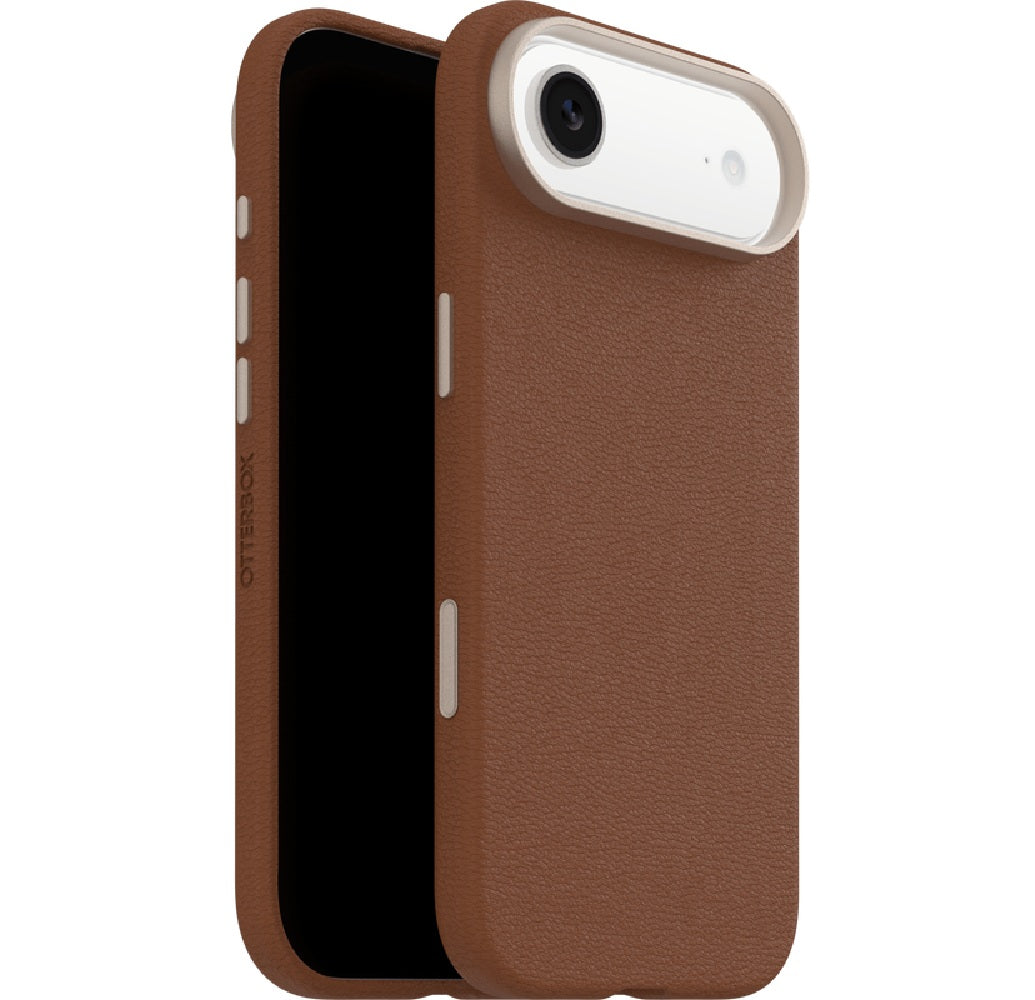 OtterBox Symmetry Cactus Leather MagSafe Case for iPhone Air (Brown)