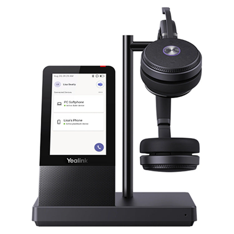 Yealink WH66 MS Stereo DECT Wireless Headset with Base Station