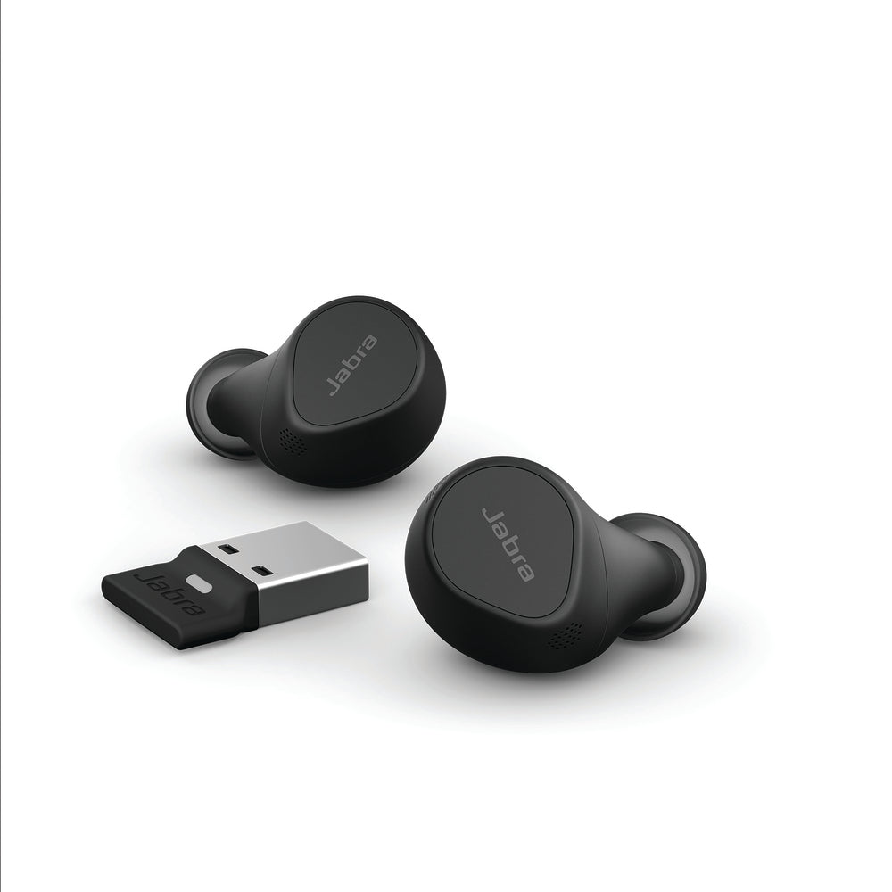 Jabra Evolve2 Buds MS Wireless Bluetooth Earbuds (USB-A Dongle)