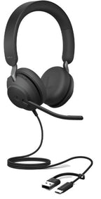 Jabra Evolve2 40 SE UC USB-C/A Stereo Corded Headset