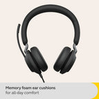 Jabra Evolve2 40 SE UC USB-C/A Stereo Corded Headset