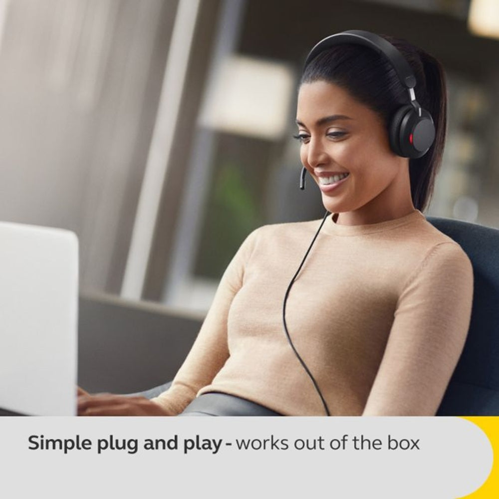 Jabra Evolve2 40 SE UC USB-C/A Stereo Corded Headset