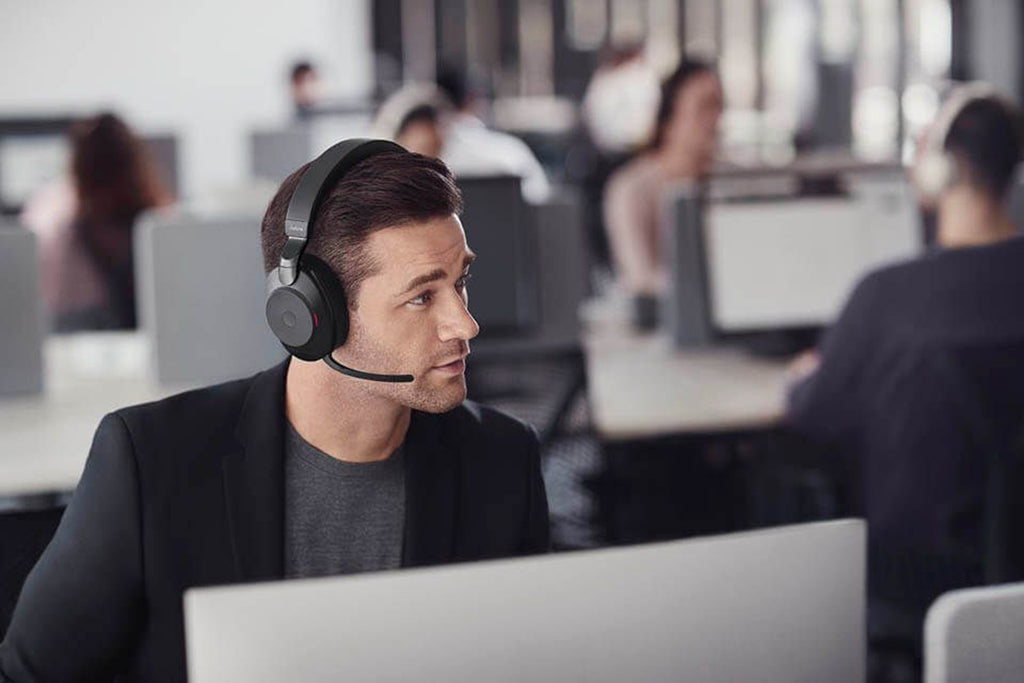 Jabra Evolve2 85 UC USB-C Stereo Bluetooth Headset with Stand