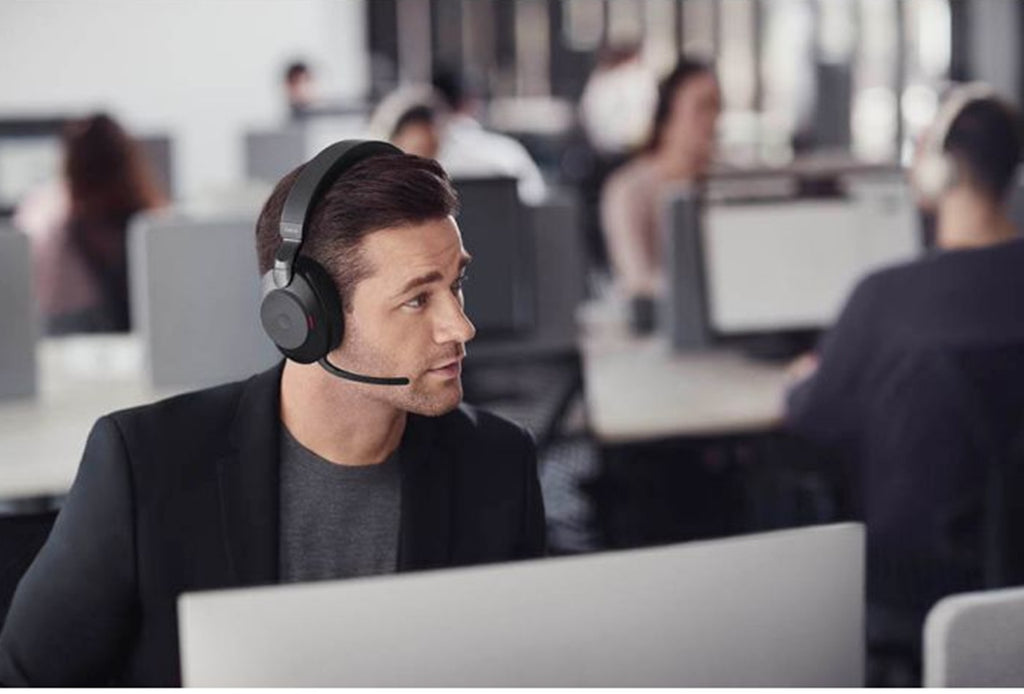 Jabra Evolve2 85 UC USB-A Stereo Bluetooth Headset with Stand