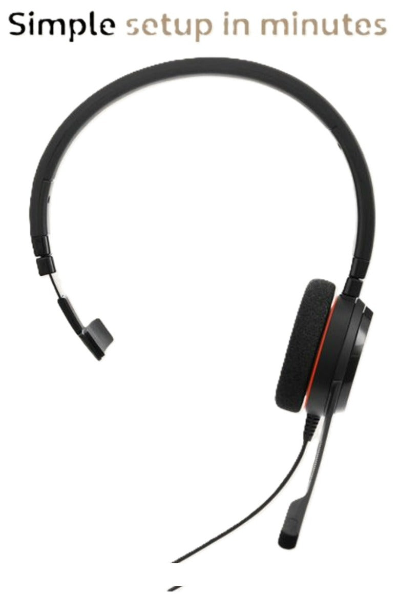 Jabra Evolve 20 SE UC USB-C/A Mono Corded Headset