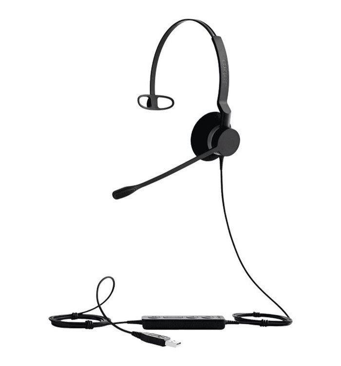 Jabra Biz 2300 MS USB-A Duo Corded Headset 