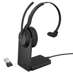 Jabra Evolve2 55 MS Mono Bluetooth Headset with Charging Stand