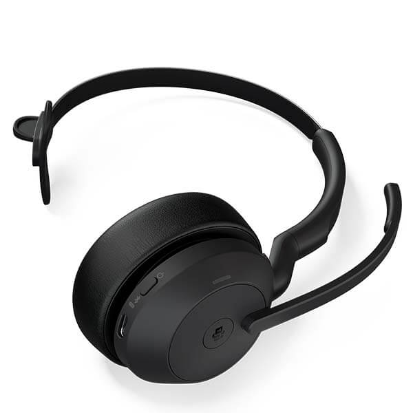 Jabra Evolve2 55 MS Mono Bluetooth Headset with Charging Stand