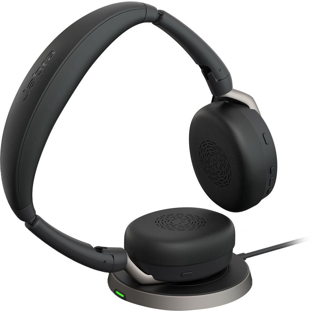 Jabra Evolve2 65 Flex MS USB-C Bluetooth Headset with Wireless Charger