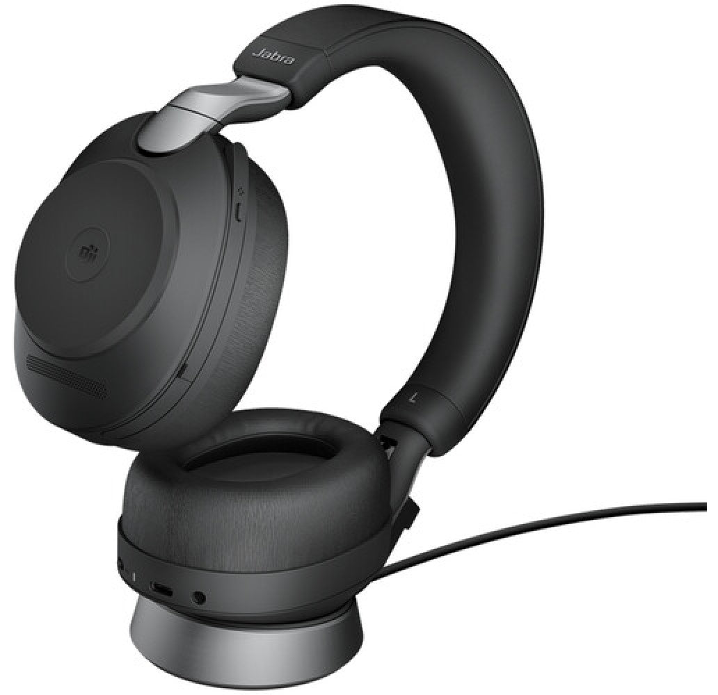 Jabra Evolve2 85 MS USB-C Stereo Bluetooth Headset with Charging Stand
