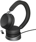 Jabra Evolve2 75 UC USB-A Stereo Bluetooth Headset with Stand