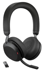 Jabra Evolve2 75 UC USB-A Stereo Bluetooth Headset with Stand